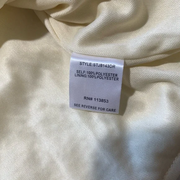 NEW Womens Sugarlips Sequin Crew Long Sleeve Satin Bow Tie White Jacket  $79 - Picture 7 of 10